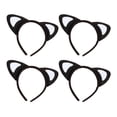 thumbnail image 2 of Diademas con orejas de gato jinwen de felpa corazón blanco, 2 of 8