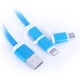 thumbnail image 2 of Cable 3 en 1 Q TOUCH USB a Lightning Tipo C Micro USB Carga Rapida 1m Azul, 2 of 5