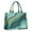 Teal Gold Marble, variant on Large Capacity Tote Bag,Teal Gold Marble Pattern Handbag Fashion Luxury Tote Bag,15.7"x13"x 5.1" Inches,Laptop Compatible