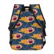 thumbnail image 4 of Fotbe Burning Rugby Balls Mochila Casual con Estampado para Escuela, Viajes y Actividades al Aire Libre - Duradera, Ligera y Cómoda, 4 of 5