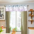 thumbnail image 4 of Coolnut Leopard Print Windows Valance Curtains, 54x18in Double Layer Short Blackout Window Topper Treatment for Bathroom,Kitchen,Living Room,Cafe Decor,1 Panel, 4 of 6