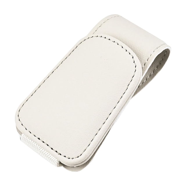 Soporte para gafas de sol para visera de coche, clip para gafas de sol, clip para billetes y tarjetas Beige