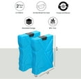 Pinnacle Ice Blocks Durable, Reusable Ice Packs for Coolers (2 Pack, 11oz) Keep Cold
