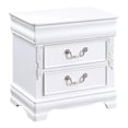 thumbnail image 4 of FOA Heyd 5pc White Solid Wood Bed Set - Twin + 2 Nightstands + Dresser + Mirror, 4 of 9