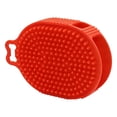 thumbnail image 2 of Dog Bath Brush & Dog Toothbrush | Adjustable Handle Shampoo Brush & Scrubber for Short & Long Haired Dogs & Cats | Effectively Solve Odor & Stain Removal Problems (red.), 2 of 9