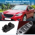 thumbnail image 2 of Interruptor de ventana eléctrica Unique Bargains No.GJ6A66350 para el lado del conductor delantero izquierdo del Mazda 6 1999-2003 Negro, 2 of 7