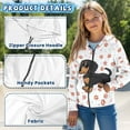 thumbnail image 6 of chaqlin Dachshund Hoodies for Girls 11-13 Trendy Zip up Hooded Paw Print Long Sleeve Sweatshirt Jacket Kids Hoodie Coat Soft Drop Shoulder Cardigan with Pockets, 6 of 7