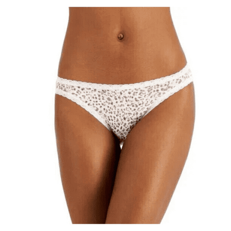 Jenni Intimates Lace Trim Bikini Panty   Pink Leo   XXXL
