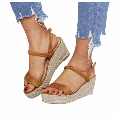 

Women Open Toe Shoes Comfy Sandals Casual Comfortable Beach Sandals