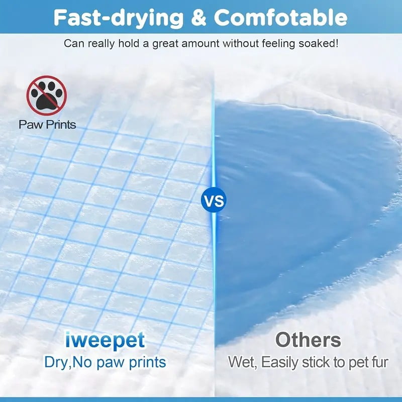 Pee Pads Dog Training 32"x36" 60 Count Extra Large Pad Leak-Proof & Super Absorbent Dog Pee with Quick-Dry Surface for Pet Cats, Rabbits, Dogs