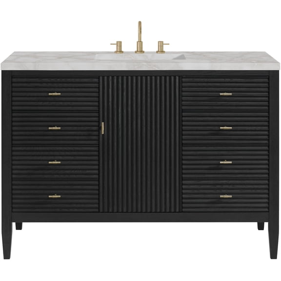 James Martin Vanities 485-V48-Fvsl Myrrin 48" Free Standing Single Basin Ash Wood Vanity