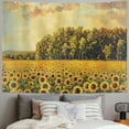 thumbnail image 2 of Orinice Sunflowers Trees Clouds Tapestry Wall Hanging Unique Style Graphic Tapestries Home Wall Decor Art for Living Room Bedroom Apartment Farmhouse Dorm 40x60inch, 2 of 6