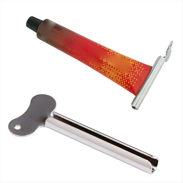 6 Uds. Exprimidores de Tubos de Pasta de Dientes de Acero Inoxidable Exprimidores de Pasta de Dientes con Llave de Metal para Exprimidores de Tubos Cosméticos