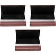 thumbnail image 4 of Set of 3 Double Sided Faux Saffiano Leather Business Card Cases (Brown, Stripes), 4 of 7