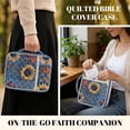 thumbnail image 3 of Garronmavis Sunflower Bible Cover with Handle Bible Cover Carrier Carrying Organizer Bag Multifunctional Bag Portable Bag Fits Standard & Large Size Study Bible Carrier, 3 of 7
