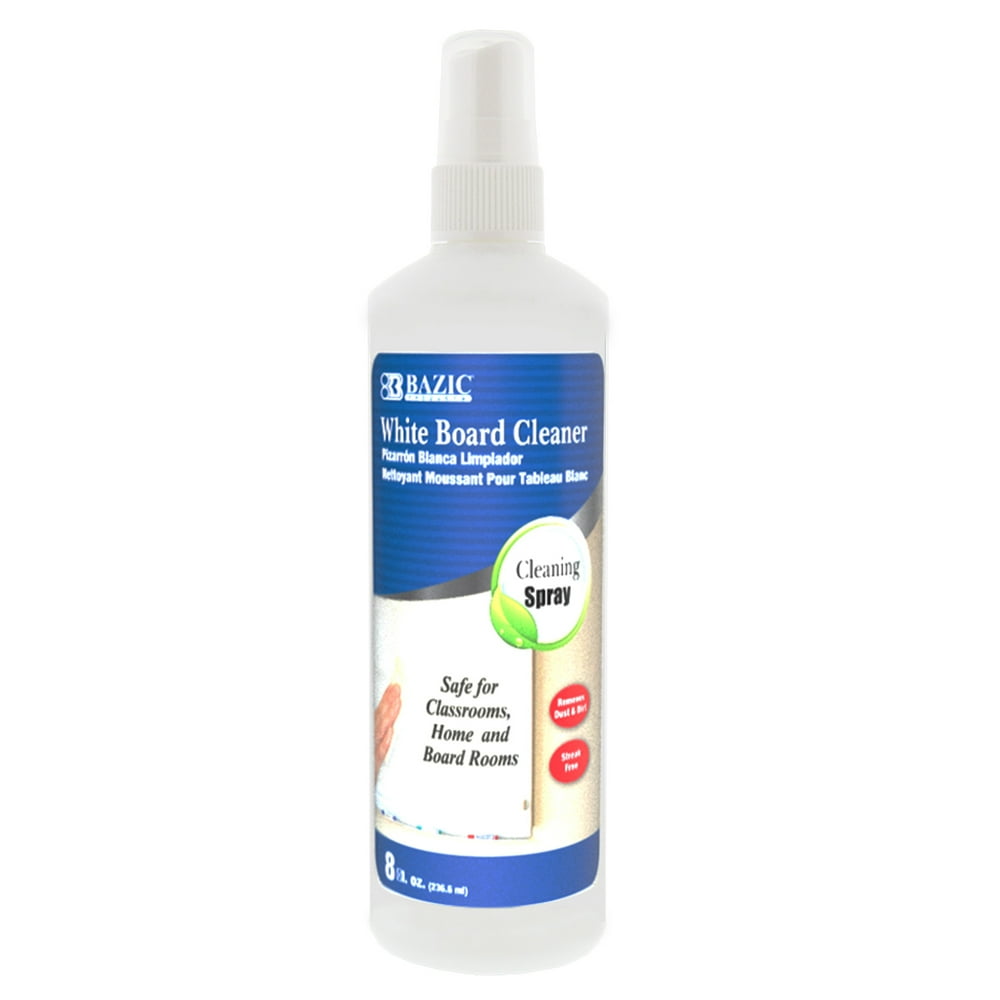 BAZIC Whiteboard Cleaner 8Oz, White Board Cleaner, Dry Erase Board