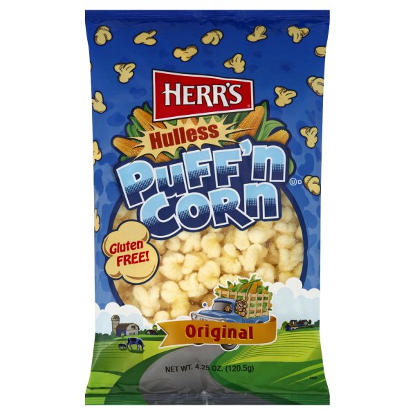 Herr's Hulless Original Puff'n Corn, 4.25 Oz.