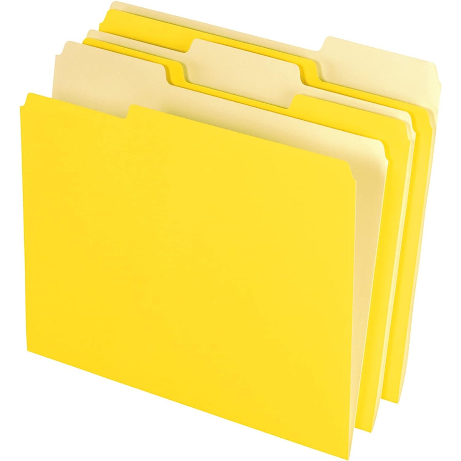 Office Depot File Folders, Letter, 1/3 Cut, Yellow, Box Of 100, 97663