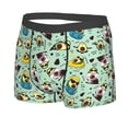 thumbnail image 2 of Balery Green Cute Avocado Men's Boxer Briefs, Soft and Breathable Cotton Underwear with nylon Waistband-Large, 2 of 9