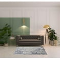 thumbnail image 2 of HomeRoots 514174 12 x 15 ft. Ivory & Blue Abstract Power Loom Distressed Rectangle Area Rug, 2 of 8