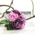 thumbnail image 4 of PENGXIANG Artificial Rose Bunch Silk Artificial Flowers Real Touch for Wedding Home Decor, 4 of 6