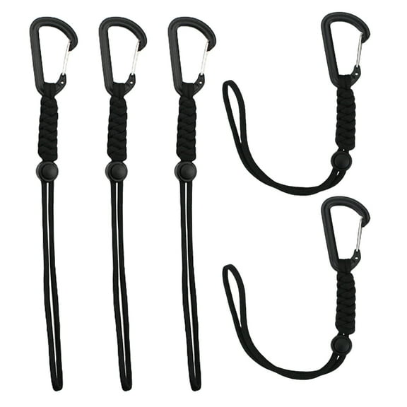 5pack Alloys Cowhided1eatherKeychains Carabiner Car Key Holder Multitool Gadget for Camping And Hiking Gear