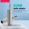thumbnail image 3 of tredstone Headphone Adapter 6.35 mm Male to 3.5 mm FemaleWear-resistant Jack Converter Stereo Dual Channel Audio Plug Gold Plating Process 3.5to6.5 Sliver, 3 of 5