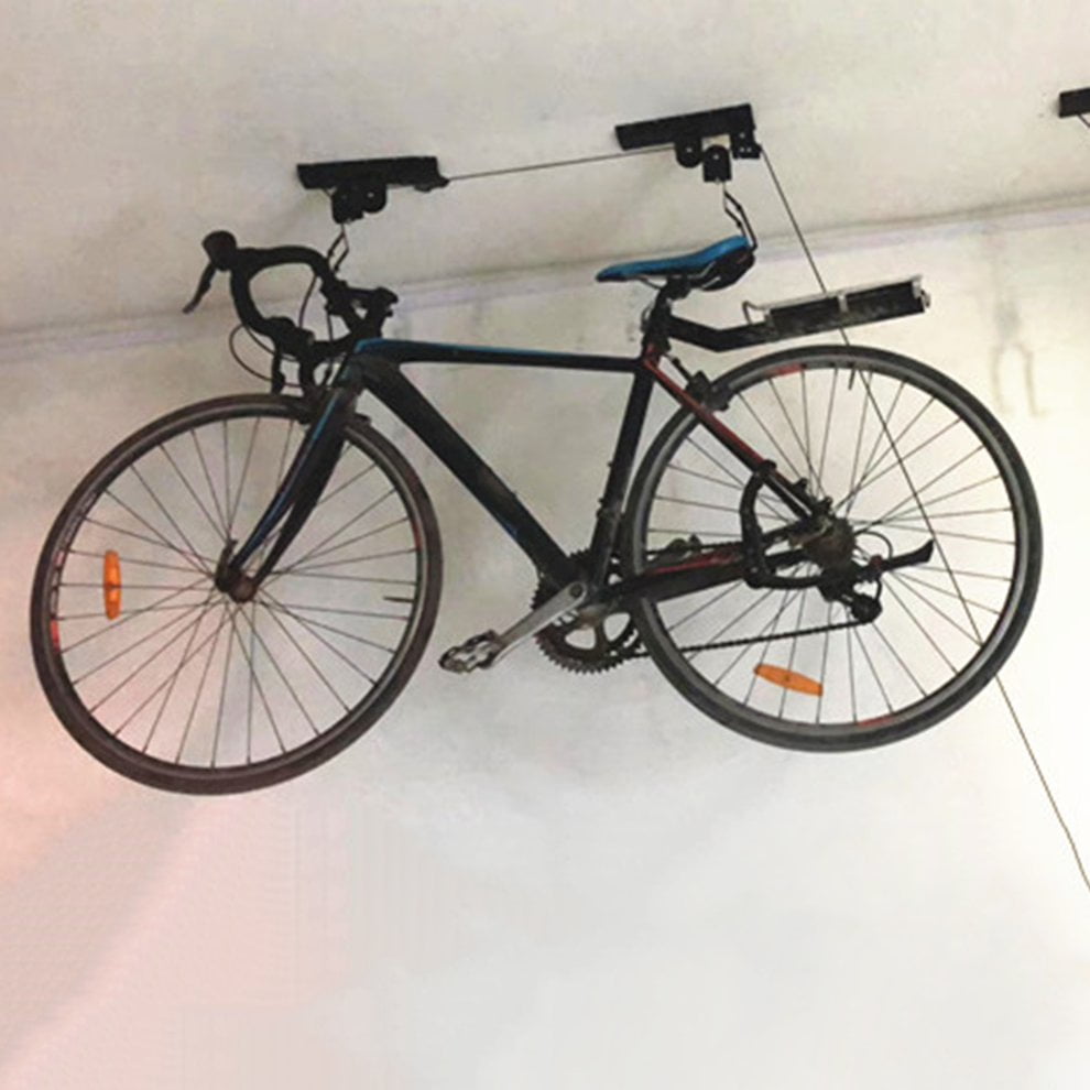 bicycle hoist pulley system