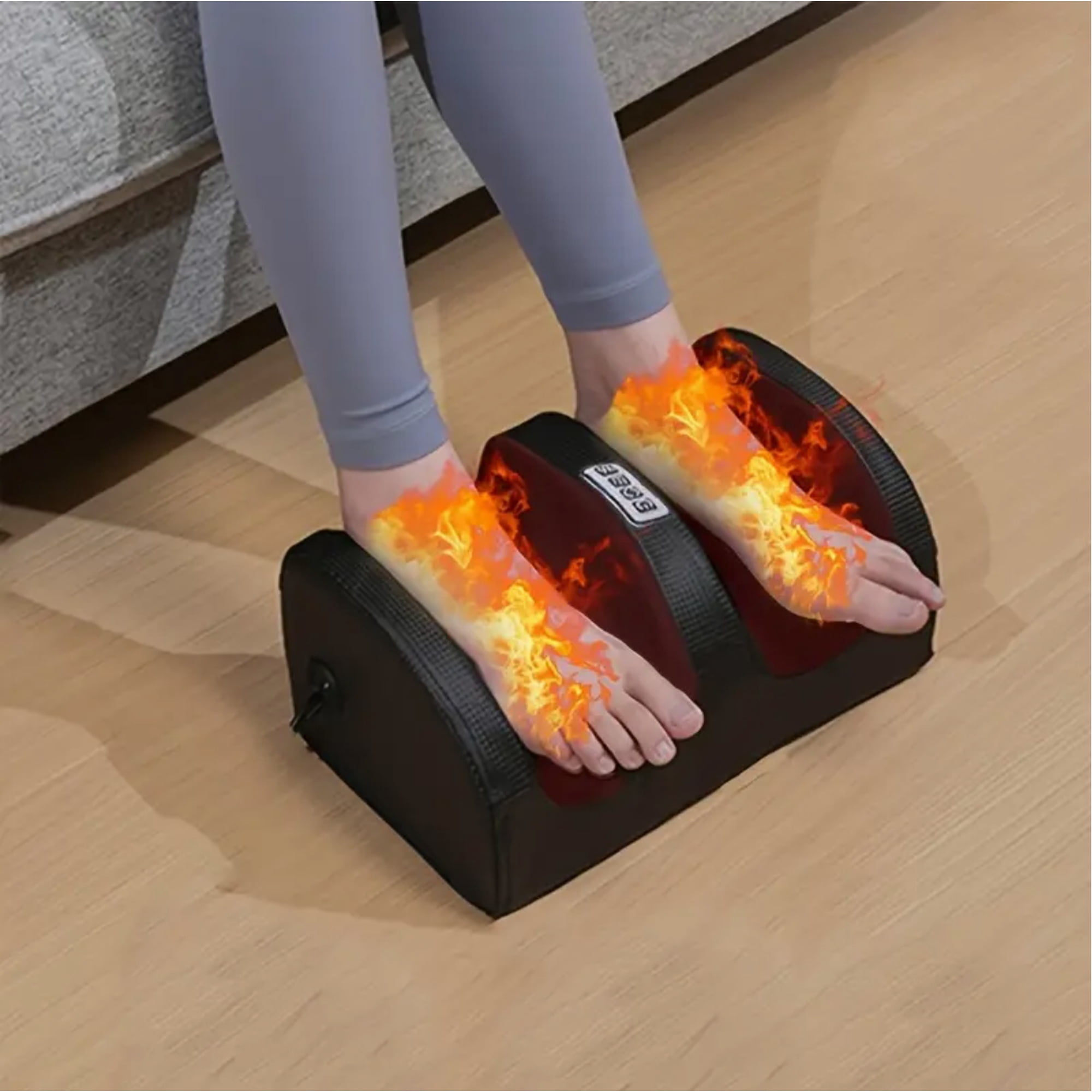 Foot Massager, Shiatsu Spa with Heat for Comfort and Relief, Gift, Black