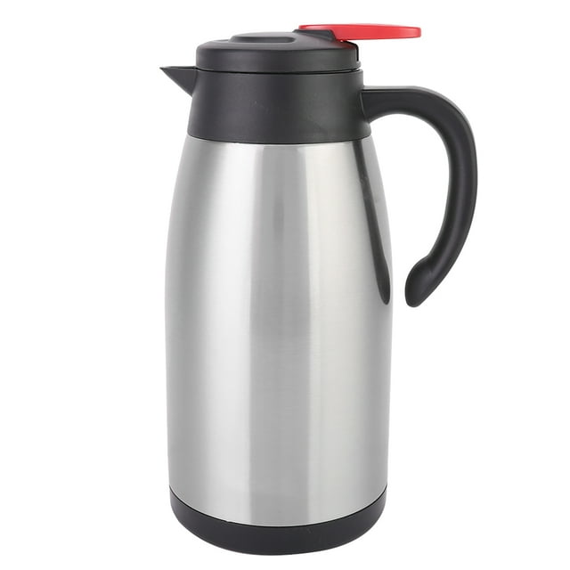 VIFERR Pichet à café 2000 ML en Acier Inoxydable à Isolation Thermique Pot à Lait sous Vide(Classique)