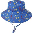thumbnail image 6 of CoCopeaunts Wide Brim Bucket Hat for Kids Spring Summer Outdoor Sun Protection Headwear Baby Boy Windproof Rope Fisherman Hat, 6 of 8