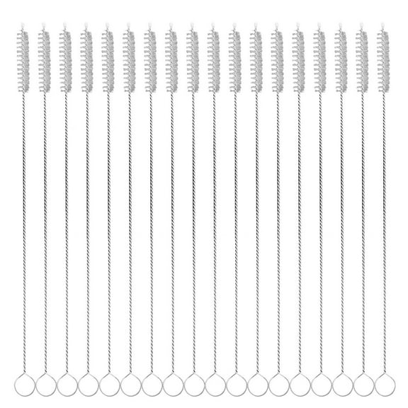25Pcs Long Handle Straw Brushes Multi-function Pipe Brushes Household Straw Cleaners