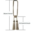 thumbnail image 2 of Magnetic Curtain Tiebacks 4Pack Tassel Curtain Tieback Modern Handmade Tie Backs,Decorative Tassel Holdback for Draperies,Window Decor（Flaxen）, 2 of 9
