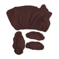 thumbnail image 2 of Milaget 4PCS Premium Soft Massage Table Bed Pad Face Cradle Pillow Cover Coffee, 2 of 7