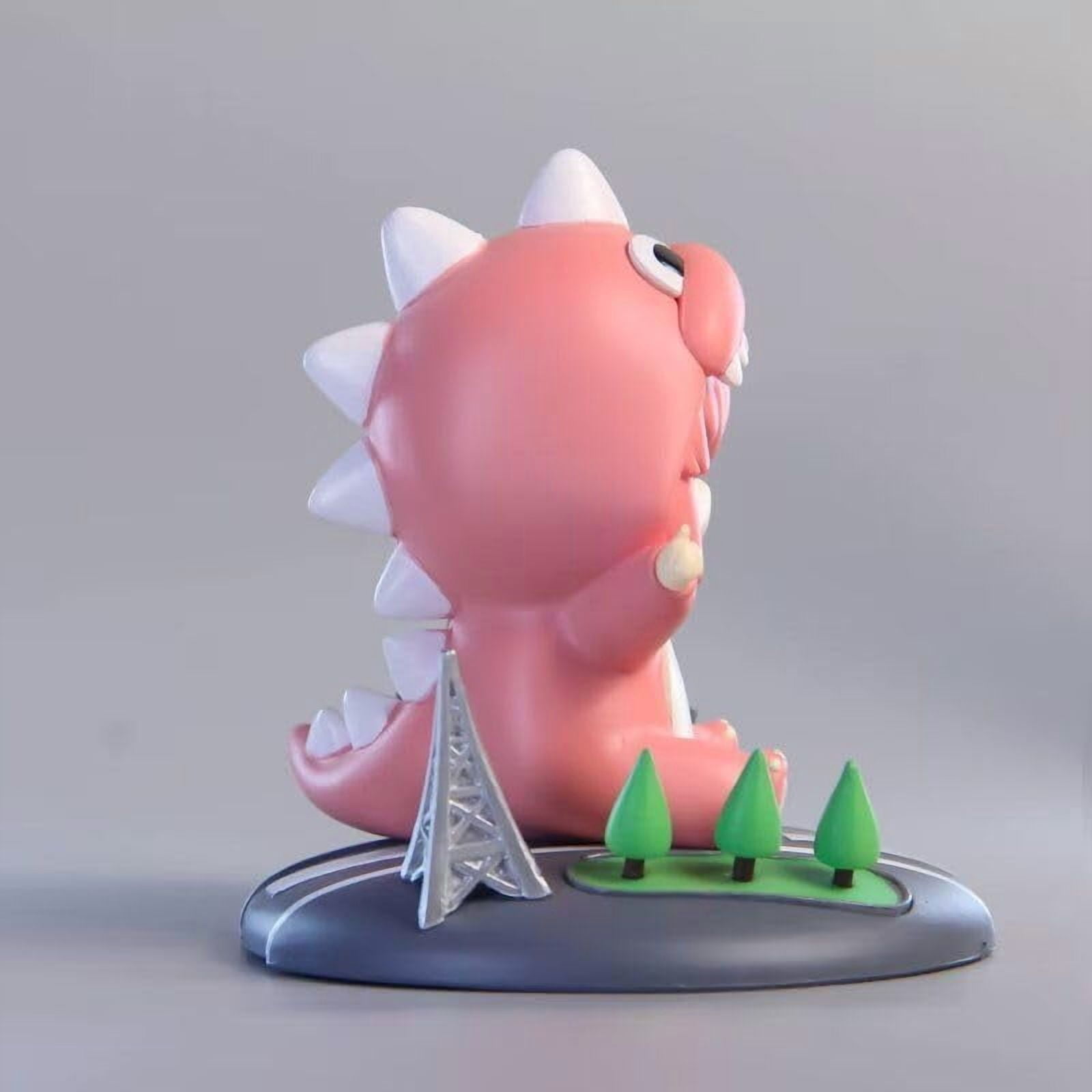 Newly Bocchi Figure Sitting Q Version Dinosaur sleepwear Bocchi Anime Figures 20cm/7.9inch Anime Character Decor Statue Model Desktop Ornament Gifts (Pink)