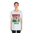 thumbnail image 3 of Kenya Dig It–Kenya Unisex Short Sleeve Tee | Explore Kenya Matching T-shirt, 3 of 4