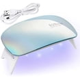 thumbnail image 1 of Mini lámpara de uñas de gel UV de 6 W, lámpara LED profesional para uñas, para todo tipo de esmaltes de gel. Compatible con 2 manos o pies. Lámpara LED para uñas con modo indoloro, 2 temporizadores y, 1 of 4