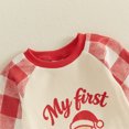 thumbnail image 6 of Cjfdfy Newborn Baby Girl Boys Christmas Jumpsuit Santa Claus Tree Plaid Long Sleeve Romper Little Baby Cute My First  Christmas Fall Winter Outfits 0-18M, 6 of 9