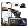 thumbnail image 1 of Fratech Cámara Dual para Automóvil 4K+1080P con WiFi, Visión Nocturna HDR, Grabación en Bucle, Sensor G, Monitor de Estacionamiento, GPS y Control por App Compatible iOS/Android, 1 of 7