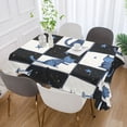 thumbnail image 2 of Yayeee Tablecloths for Rectangular Tables 54 x 54 inch Party Table Cover, Blue Cat Stars, 2 of 6