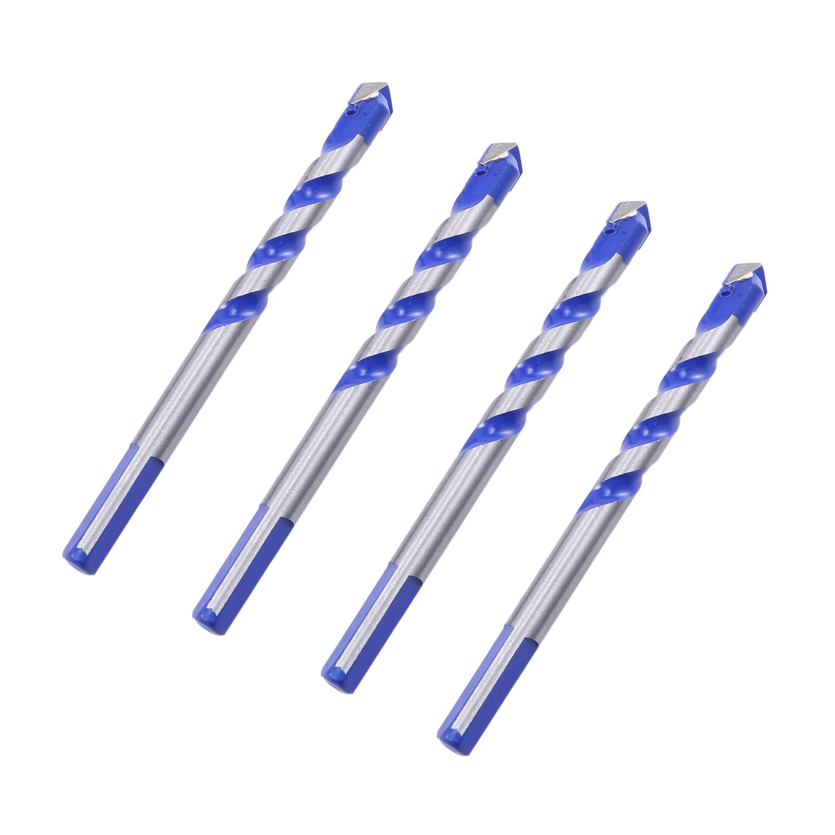 10Pcs Tungsten Carbide Masonry Drill Bit Set for Metal Steel Porcelain Ceramic Tile Concrete Brick Plastic Wood (6 8 10 12mm)