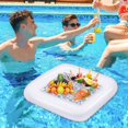 thumbnail image 1 of Bar de Service Gonflable Refroidisseur de Buffet Glacière de Service Buffet Flottant Refroidisseur de Boissons pour Servir des Salades Gonflage/dégonflage Rapide, 1 of 5