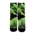 thumbnail image 2 of DIQADILA Green Tree Python Snake Print Long Socks, 2 of 3