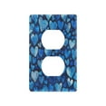 thumbnail image 3 of Switch Panel Switch Decoration 2.76x4.53x0.28 Inches Duplex Outlets Switch Plate Wall Plates Living Room Kitchen Bedroom Study Switches Blue Cartoon Heart, 3 of 8