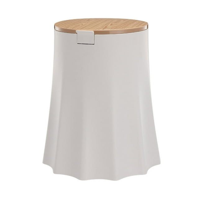 Cubo de basura de estilo nórdico Moda con tapa Cubos de basura grandes simples Cubo de basura Contenedor de basura para fiesta Baño Oficina Bar