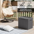 thumbnail image 4 of Devoko 32 Gallon Outdoor Resin Deck Box with Seat, Gray, 4 of 7