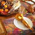 thumbnail image 6 of Fall Placemats Set of 6 Maple Leaves Place Mats Thanksgiving Placemat Colorful Autumn Forest Table Mats for Dining Kitchen Table Holiday Dinner Party Home Fall Decorations 13x19 Inch, 6 of 8
