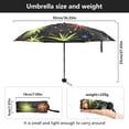 thumbnail image 3 of Brilliant Fireworks Pattern Umbrellas for Sun Auto Open Close UV50+ Waterproof 5-Fold Compact Fiberglass Frame, 3 of 6