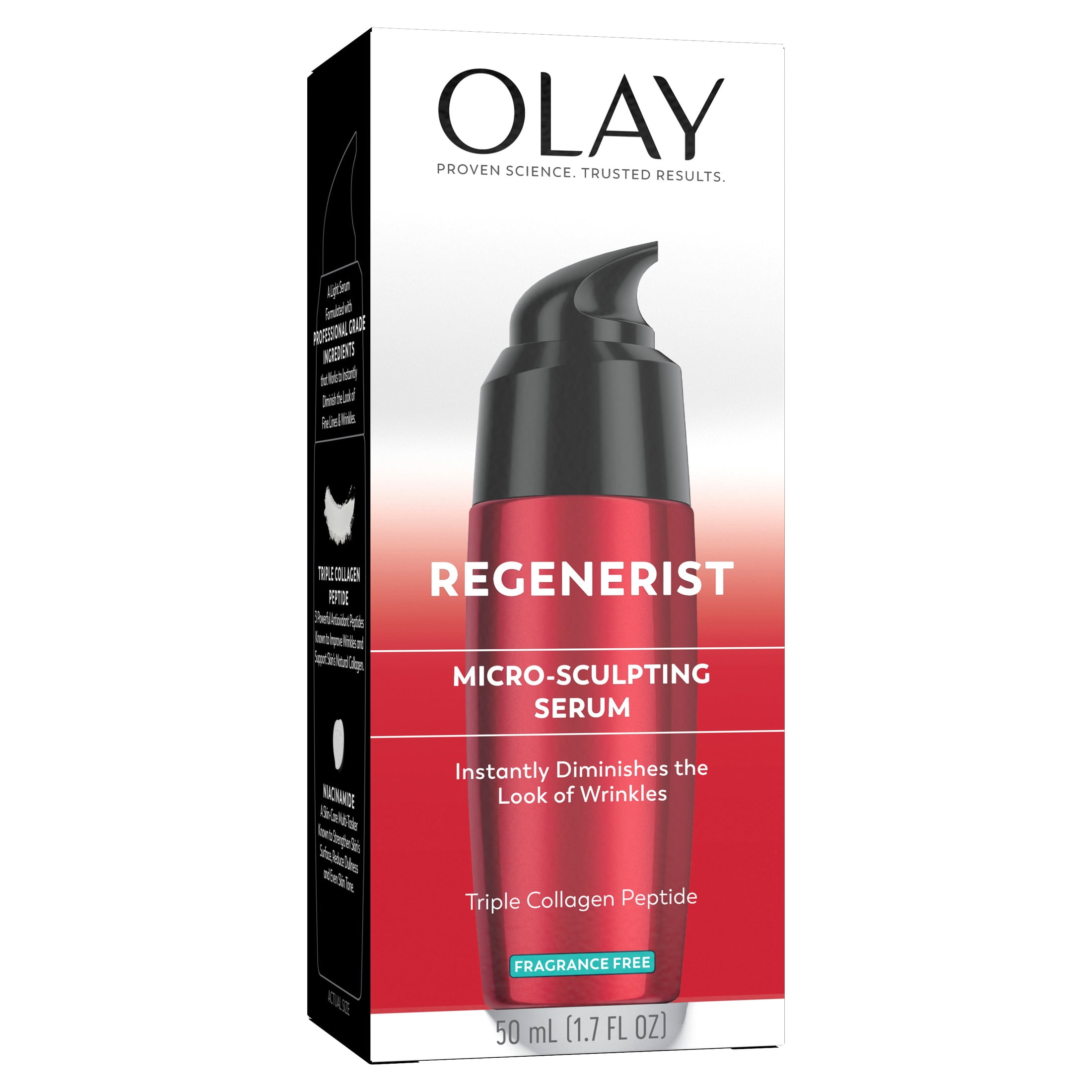 Olay Regenerist Micro-Sculpting Serum, Fragrance Free Moisturizer, All Skin Fine Lines & Wrinkles, 1.7 fl oz