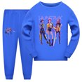 thumbnail image 1 of Pop Stars Demo-n Pajamas,HUNTR/X Rumi,Mire Zoeyy Kids Long Sleeve Pajamas,Huntrix Printed Fashion Suit Skirt Round Neck Long Sleeve Top Pants, 1 of 4